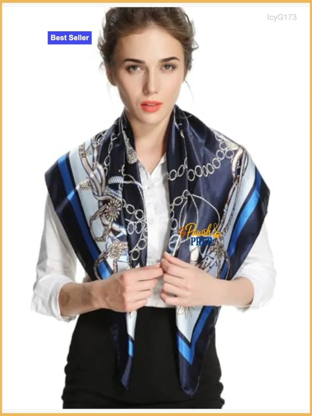 Large Square Satin Hair Scarf - Silk-Feel Head Wrap, Night Protection, Fashion